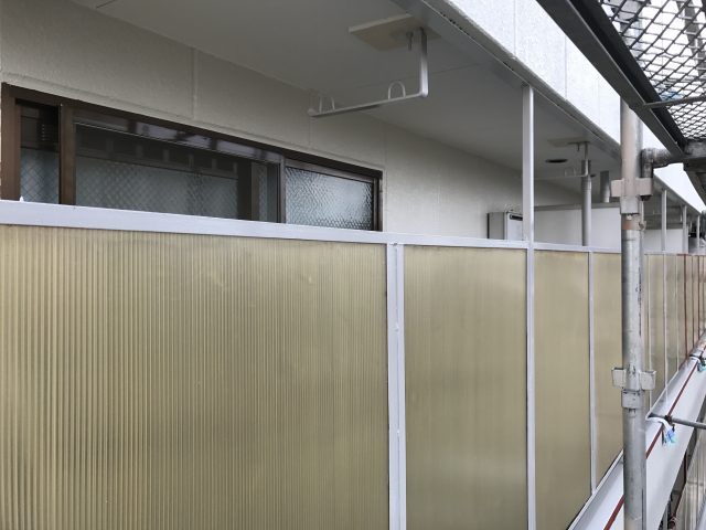 泉大津エースハイツバルコニー面塗装工事完了